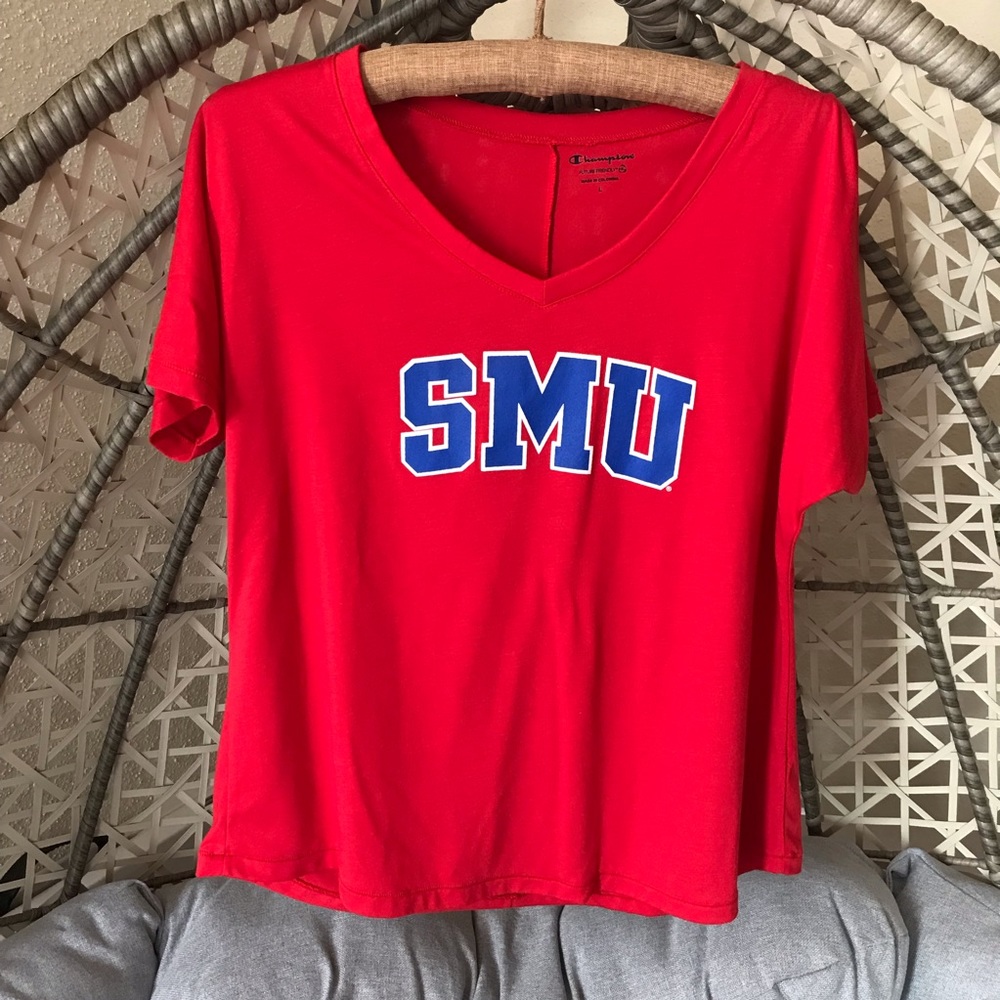 🔥Champion V- Neck Short Sleeves Tees - Red